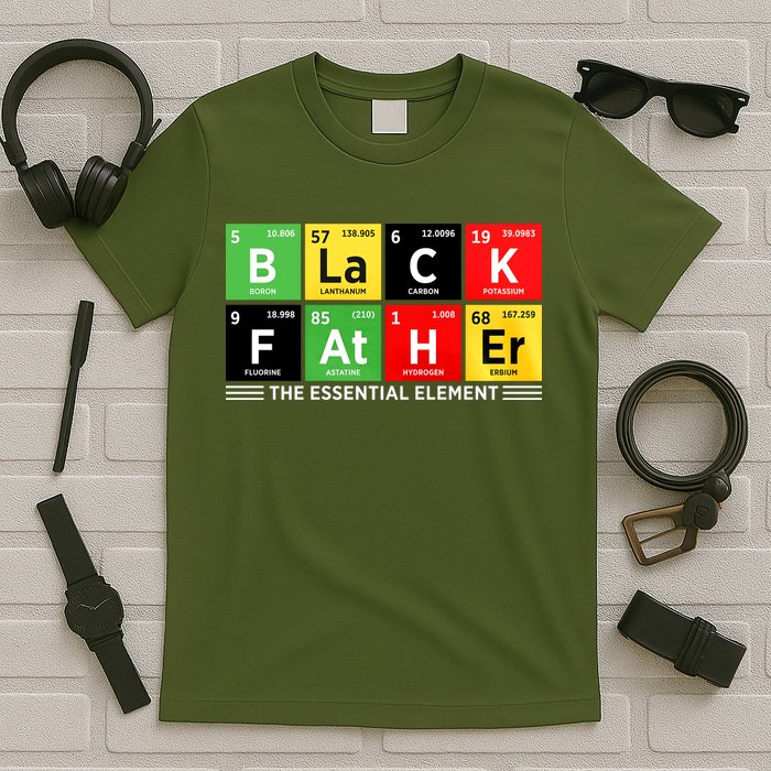 Black Father Juneteenth Essential Element T-Shirt