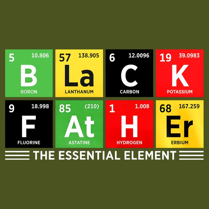 Black Father Juneteenth Essential Element T-Shirt