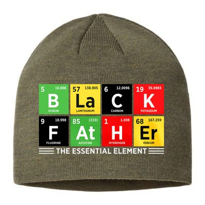 Black Father Juneteenth Essential Element Sustainable Beanie