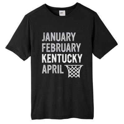 Basketball Fan January February Kentucky April Tall Fusion ChromaSoft Performance T-Shirt