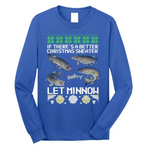 Bait Fish Joke Pike Christmas White Fish Funny Gift Long Sleeve Shirt