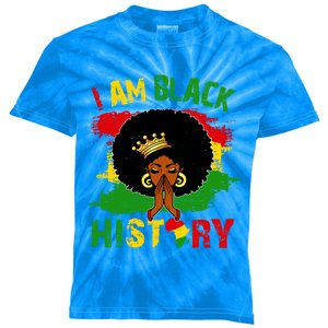 Black For Juneteenth African I Am Black History Month Meaningful Gift Kids Tie-Dye T-Shirt