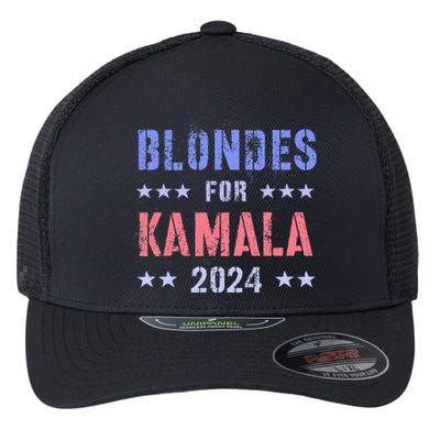 Blondes For Kamala 2024 47th Grab Him By Ballot Flexfit Unipanel Trucker Cap