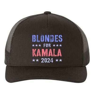 Blondes For Kamala 2024 47th Grab Him By Ballot Yupoong Adult 5-Panel Trucker Hat