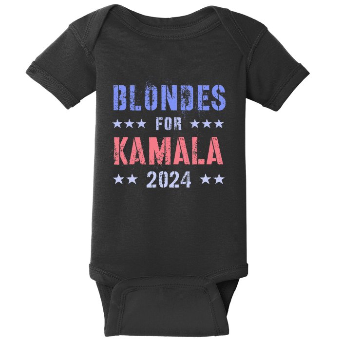 Blondes For Kamala 2024 47th Grab Him By Ballot Baby Bodysuit