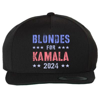 Blondes For Kamala 2024 47th Grab Him By Ballot Wool Snapback Cap