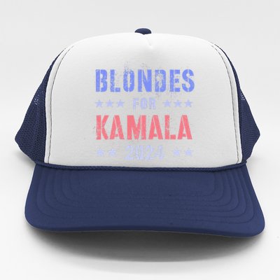 Blondes For Kamala 2024 47th Grab Him By Ballot Trucker Hat