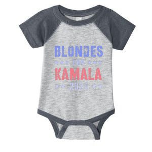 Blondes For Kamala 2024 47th Grab Him By Ballot Infant Baby Jersey Bodysuit