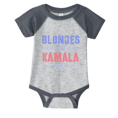 Blondes For Kamala 2024 47th Grab Him By Ballot Infant Baby Jersey Bodysuit