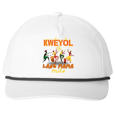 Bonne Fete Kweyol Happy Jounen Kweyol Day Saint Lucia Creole Snapback Five-Panel Rope Hat