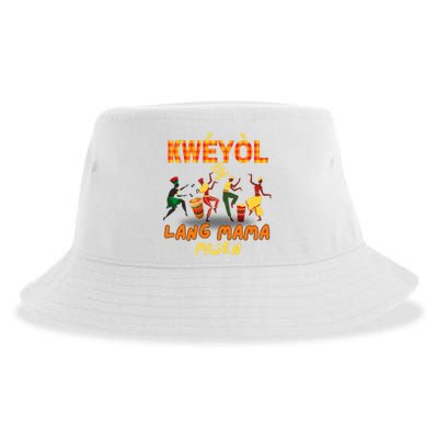 Bonne Fete Kweyol Happy Jounen Kweyol Day Saint Lucia Creole Sustainable Bucket Hat