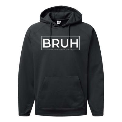 Bruh Formerly Known As Dad Performance Fleece Hoodie