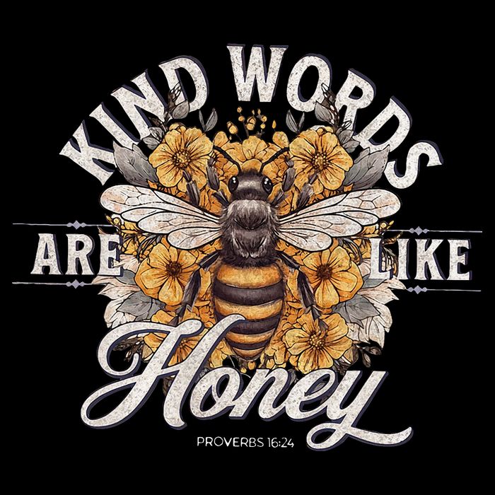 Bee Flowers Kind Words Are Like Honey Cooling Performance Crew T-Shirt