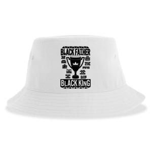 Black Father King Fathers Day Dad Matter Husband Dope Leader Sustainable Bucket Hat