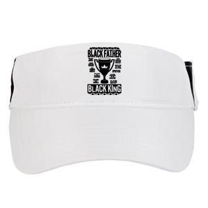 Black Father King Fathers Day Dad Matter Husband Dope Leader Adult Drive Performance Visor