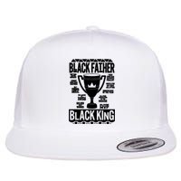 Black Father King Fathers Day Dad Matter Husband Dope Leader Flat Bill Trucker Hat