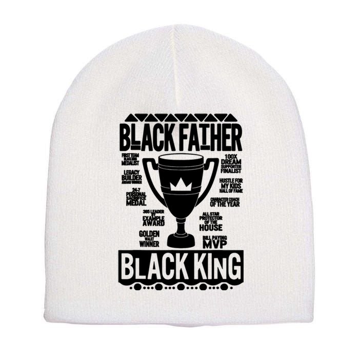 Black Father King Fathers Day Dad Matter Husband Dope Leader Short Acrylic Beanie