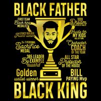 Black Father King Father's Day Juneteenth Black Dad Papa Gift Doggie Tank