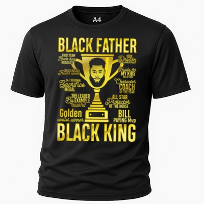 Black Father King Father's Day Juneteenth Black Dad Papa Gift Performance Shirt