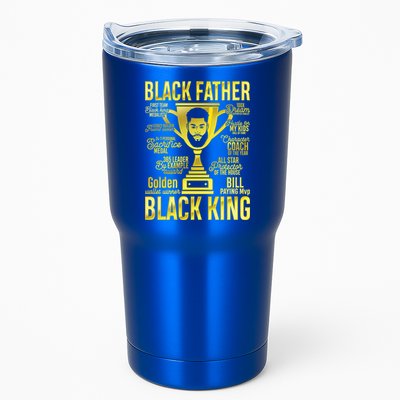 Black Father King Father's Day Juneteenth Black Dad Papa Gift Tumbler
