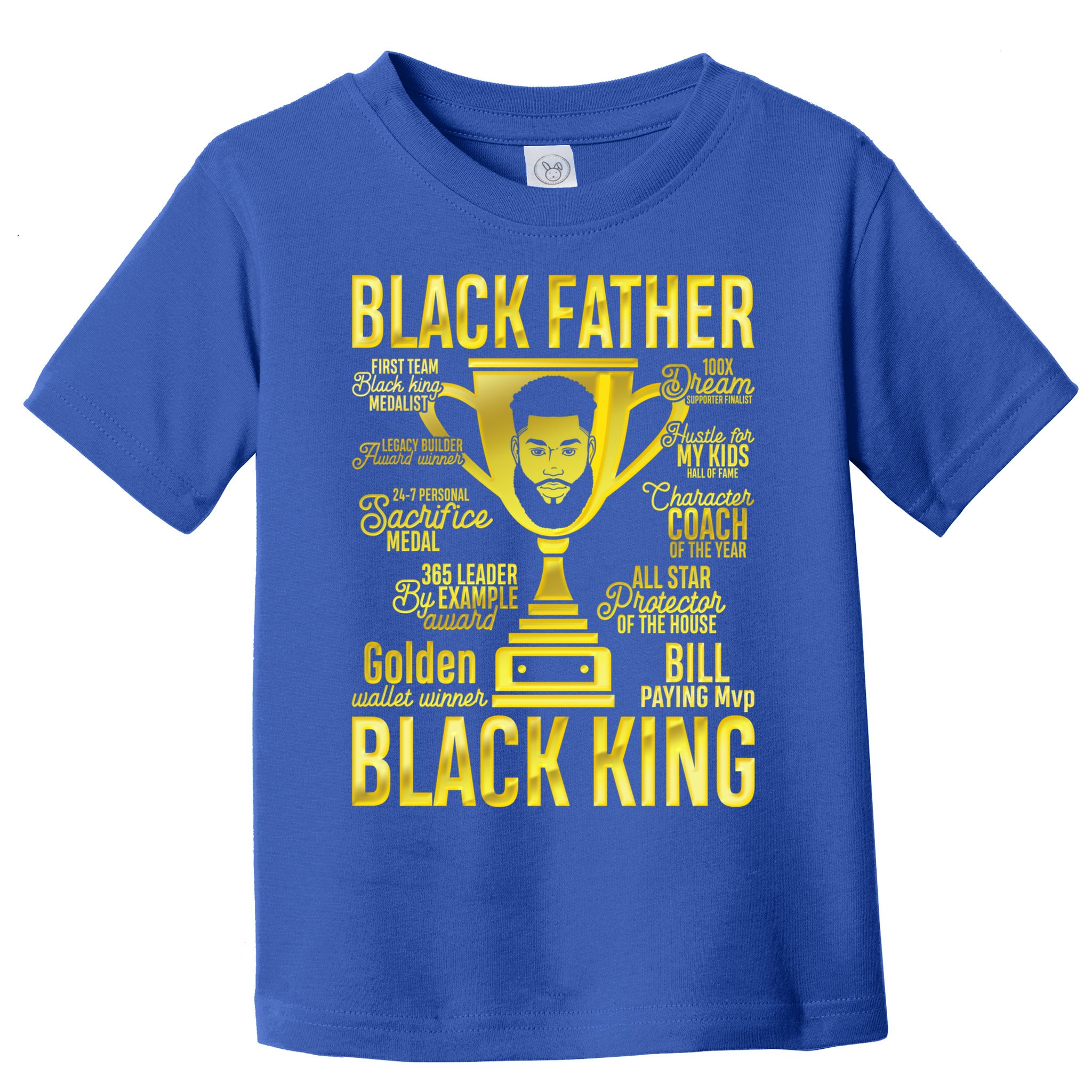 Black Father King Father's Day Juneteenth Black Dad Papa Gift Toddler T-Shirt