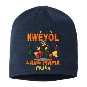 Bonne Fete Kweyol Happy Jounen Kweyol Day Saint Lucia Creole Sustainable Beanie