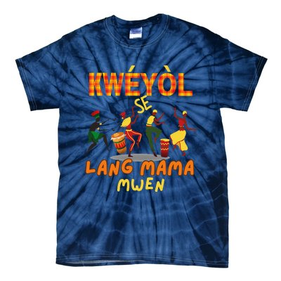 Bonne Fete Kweyol Happy Jounen Kweyol Day Saint Lucia Creole Tie-Dye T-Shirt