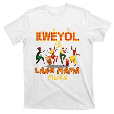 Bonne Fete Kweyol Happy Jounen Kweyol Day Saint Lucia Creole T-Shirt