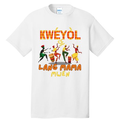 Bonne Fete Kweyol Happy Jounen Kweyol Day Saint Lucia Creole Tall T-Shirt