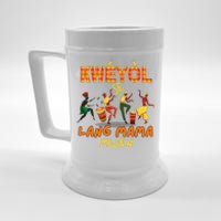 Bonne Fete Kweyol Happy Jounen Kweyol Day Saint Lucia Creole Beer Stein