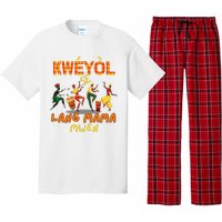 Bonne Fete Kweyol Happy Jounen Kweyol Day Saint Lucia Creole Pajama Set