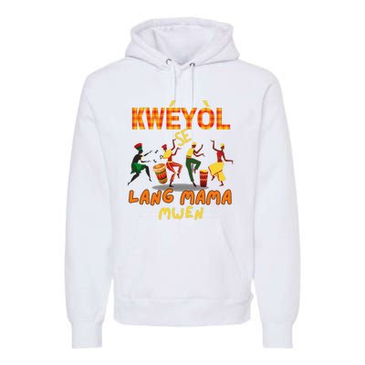 Bonne Fete Kweyol Happy Jounen Kweyol Day Saint Lucia Creole Premium Hoodie