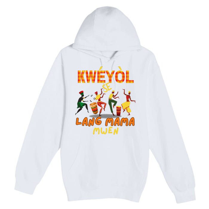 Bonne Fete Kweyol Happy Jounen Kweyol Day Saint Lucia Creole Premium Pullover Hoodie