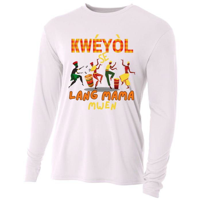 Bonne Fete Kweyol Happy Jounen Kweyol Day Saint Lucia Creole Cooling Performance Long Sleeve Crew