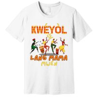 Bonne Fete Kweyol Happy Jounen Kweyol Day Saint Lucia Creole Premium T-Shirt