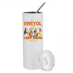 Bonne Fete Kweyol Happy Jounen Kweyol Day Saint Lucia Creole Stainless Steel Tumbler