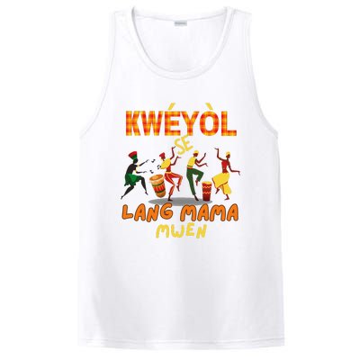 Bonne Fete Kweyol Happy Jounen Kweyol Day Saint Lucia Creole PosiCharge Competitor Tank