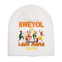 Bonne Fete Kweyol Happy Jounen Kweyol Day Saint Lucia Creole Short Acrylic Beanie