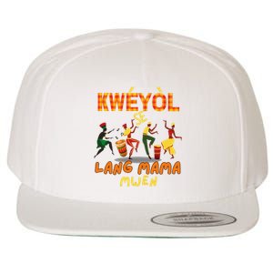 Bonne Fete Kweyol Happy Jounen Kweyol Day Saint Lucia Creole Wool Snapback Cap