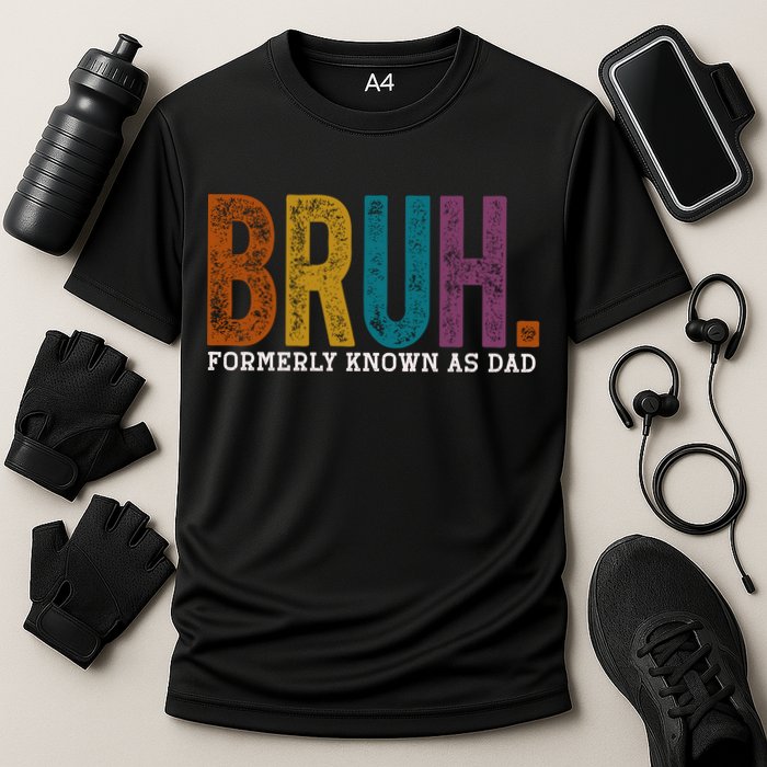 Bruh Formerly Known As Dad Father's Day Cooling Performance Crew T-Shirt