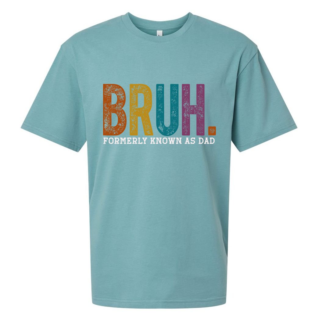 Bruh Formerly Known As Dad Father's Day Sueded Cloud Jersey T-Shirt