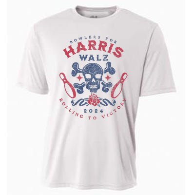 Bowlers For Kamala Harris Waltz 2024 Tim Walz Bowling Cooling Performance Crew T-Shirt