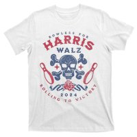 Bowlers For Kamala Harris Waltz 2024 Tim Walz Bowling T-Shirt