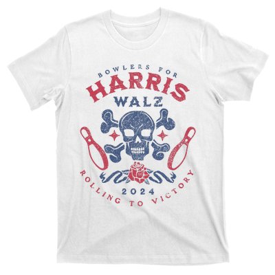 Bowlers For Kamala Harris Waltz 2024 Tim Walz Bowling T-Shirt