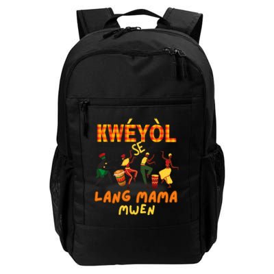 Bonne Fete Kweyol Happy Jounen Kweyol Day Saint Lucia Creole Daily Commute Backpack