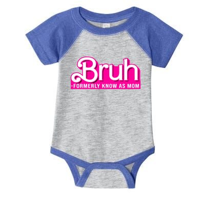 Bruh Formerly Known As Mom Funny Infant Baby Jersey Bodysuit