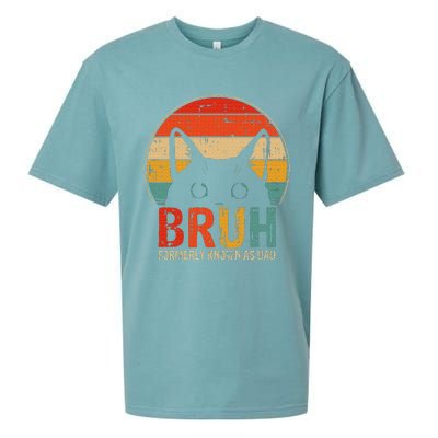 Bruh Formerly Known As Dad Funny Gifts For Dad FatherS Day Sueded Cloud Jersey T-Shirt