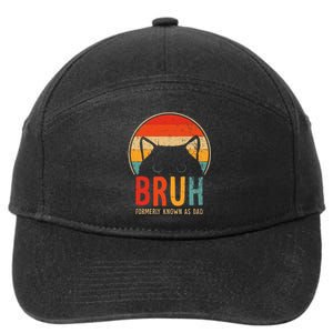 Bruh Formerly Known As Dad Funny FatherS Day 7-Panel Snapback Hat