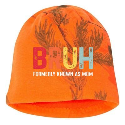 Bruh Formerly Known As Mom Funny MotherS Day Kati - Camo Knit Beanie