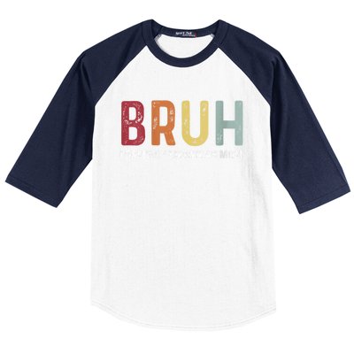 Bruh Formerly Known As Mom Funny MotherS Day Baseball Sleeve Shirt